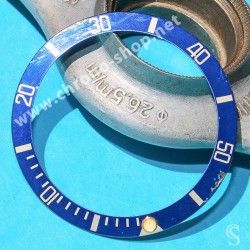 ROLEX RARE INSERT GRADUE LUNETTE INSERT BLEU MONTRES SUBMARINER DATE 16613,16618,16803,16808 TRITIUM