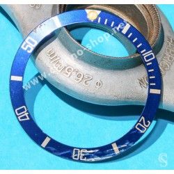 ROLEX RARE INSERT GRADUE LUNETTE INSERT BLEU MONTRES SUBMARINER DATE 16613,16618,16803,16808 TRITIUM