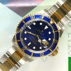 Rolex Submariner Date 18k Gold & 16613,16803,16808,16618 Watch Bezel Blue Insert Graduated Tritium