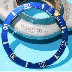 ROLEX RARE INSERT GRADUE LUNETTE INSERT BLEU MONTRES SUBMARINER DATE 16613,16618,16803,16808 TRITIUM