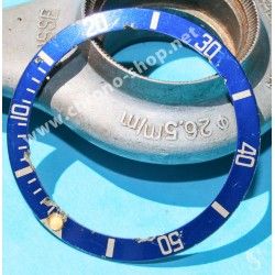 ROLEX RARE INSERT GRADUE LUNETTE INSERT BLEU MONTRES SUBMARINER DATE 16613,16618,16803,16808 TRITIUM