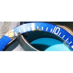 ROLEX RARE INSERT GRADUE LUNETTE INSERT BLEU MONTRES SUBMARINER DATE 16613,16618,16803,16808 TRITIUM