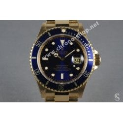 Rolex 90's Glossy Blue color Submariner Date Tutone 16803, 16613, 16808, 16618 Watch Bezel Graduated for sale