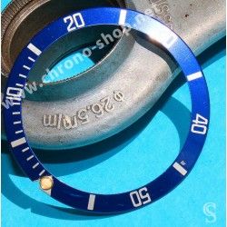 ROLEX RARE INSERT GRADUE LUNETTE INSERT BLEU MONTRES SUBMARINER DATE 16613,16618,16803,16808 TRITIUM