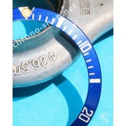 ROLEX RARE INSERT GRADUE LUNETTE INSERT BLEU MONTRES SUBMARINER DATE 16613,16618,16803,16808 TRITIUM