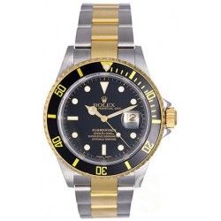 ROLEX VINTAGE INSERT NOIR & JAUNE GRADUE LUNETTE MONTRES SUBMARINER DATE OR & ACIER 16613,16618,16803,16808 TRITIUM