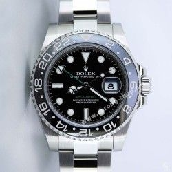 ♛ ROLEX GMT Master Black Ceramic Inlay 116710 LN Bezel Insert 24H Complete Set Stainless Steel OEM ♛