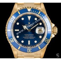 Rolex Submariner Date 18k Gold & 16613,16803,16808,16618 Watch Bezel Blue Insert Graduated Luminova