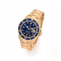 Rolex Submariner Date 18k Gold & 16613,16803,16808,16618 Watch Bezel Blue Insert Graduated Luminova