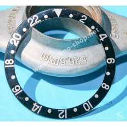 ROLEX 90's NOIR FAT FONT SERIFS INSERT GRADUE 24H LUNETTE MONTRES GMT MASTER 16700,16710,16760