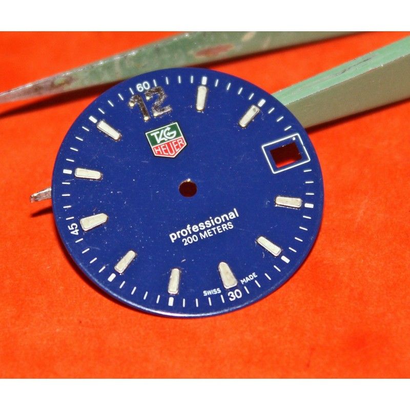 Cadran TAG Heuer PROFESSIONAL Original couleur BLEU 200m