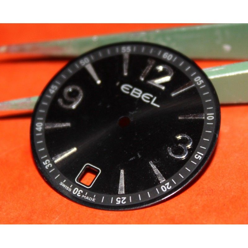 Cadran De Montre EBEL Authentique – 16,8 Mm – Noir/or Effet Mouillé – Occasion