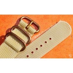 JAMES BOND KHAKI Nylon NATO WATCH BAND Strap Military G-10 BREITLING, IWC, ZENITH, PATEK, TAG HEUER, OMEGA