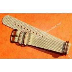 JAMES BOND KHAKI Nylon NATO WATCH BAND Strap Military G-10 BREITLING, IWC, ZENITH, PATEK, TAG HEUER, OMEGA