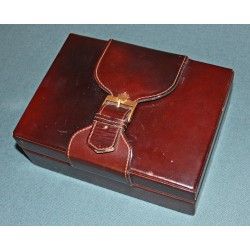 Vintage Luxury Estate Rolex Leather & Wood Watch Box from Daydate, President, Daytona