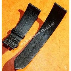 Accessoire Montres hommes Bracelet cuir couleur noir 20mm /18mm