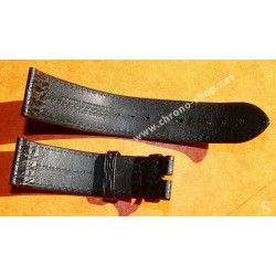 Accessoire Montres hommes Bracelet cuir couleur noir 20mm /18mm