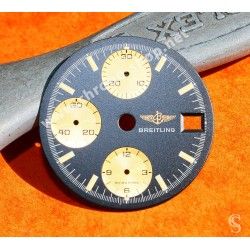 BREITLING VINTAGE RARE CADRAN CHRONOMAT BITONS NOIR & JAUNE Ø28mm MONTRES BREITLING ref 81950A