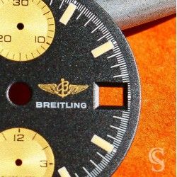 BREITLING VINTAGE RARE CADRAN CHRONOMAT BITONS NOIR & JAUNE Ø28mm MONTRES BREITLING ref 81950A