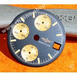 BREITLING VINTAGE RARE CADRAN CHRONOMAT BITONS NOIR & JAUNE Ø28mm MONTRES BREITLING ref 81950A