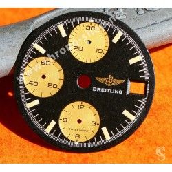 BREITLING VINTAGE RARE CADRAN CHRONOMAT BITONS NOIR & JAUNE Ø28mm MONTRES BREITLING ref 81950A