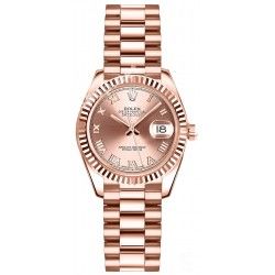 ROLEX MONTRES DAMES LADY DATEJUST PRESIDENT 31mm 179175 SET AIGUILLES OR ROSE LUMINOVA Cal. 2235,2135