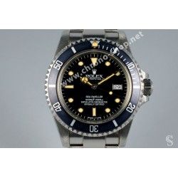 ROLEX RARE ACCESSOIRE MONTRES INSERT FADED NAVY BLUE MONTRES 16660, 16600 SEA-DWELLER PERLE LUMINOVA