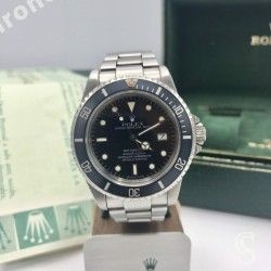 ROLEX RARE ACCESSOIRE MONTRES INSERT FADED NAVY BLUE MONTRES 16660, 16600 SEA-DWELLER PERLE LUMINOVA