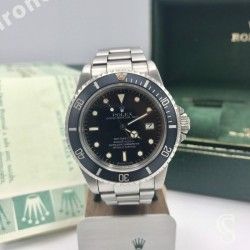Rolex Stunning Sea-Dweller watches 16660, 16600 Faded blue bezel Luminova insert Inlay for sale