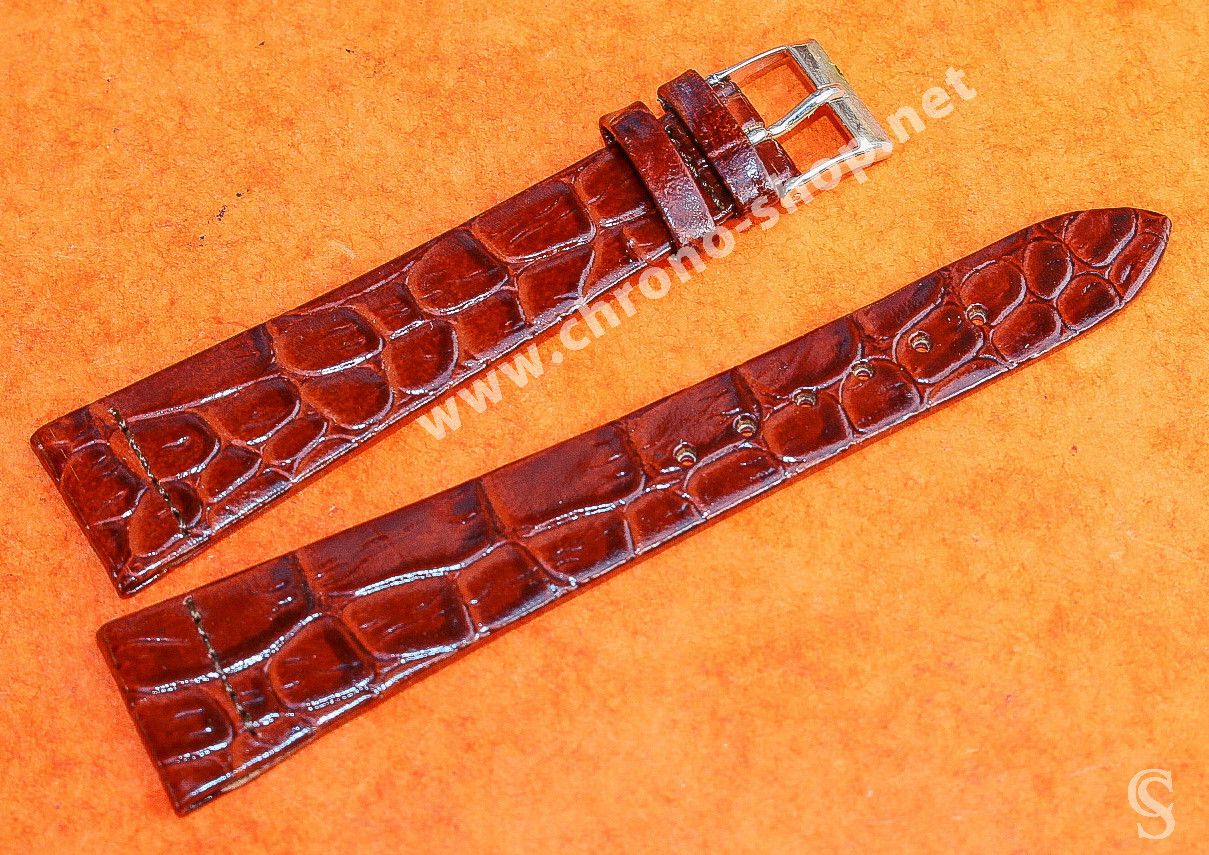 Bracelet montre silicone marron avec perforations