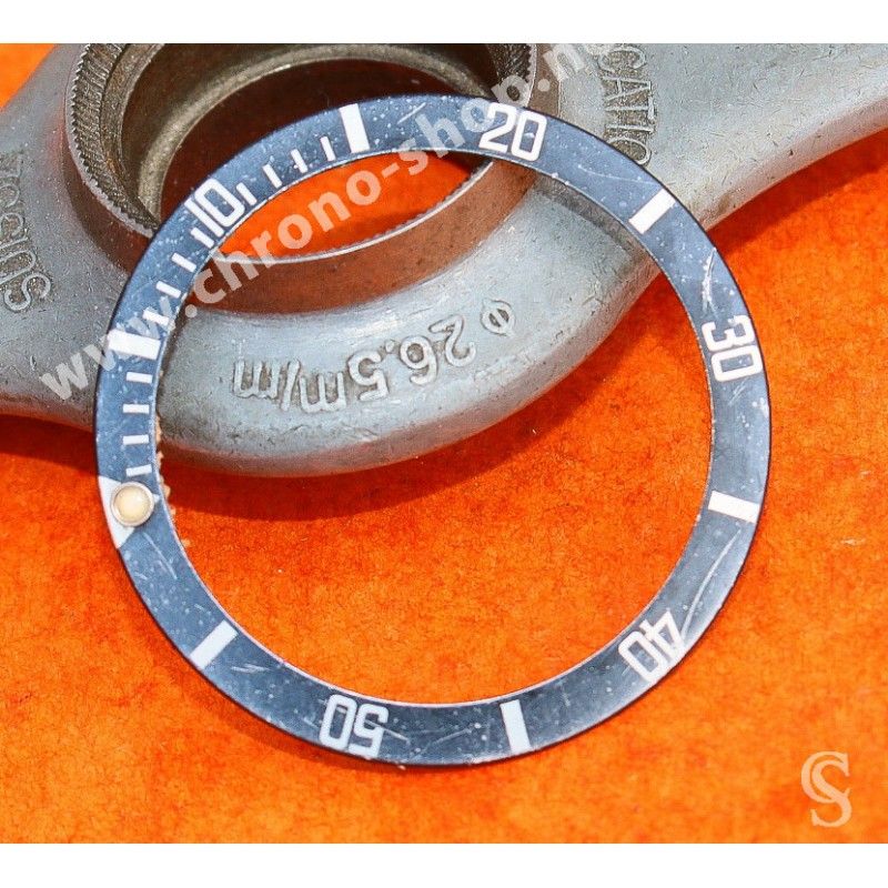 Rolex 90's Tritium Submariner date watches 16800,168000,16610 bezel Faded Midnight Blue Insert Inlay for sale