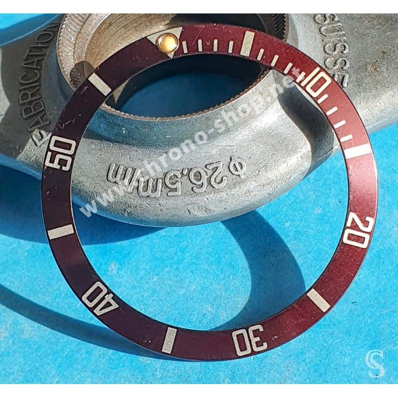 Rolex Submariner date watches 16800,168000,16610,16613,16618,16808 Pre Tropical Brown Bezel Insert Inlay