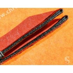 BRACELET MONTRES RALLY VINTAGE CAOUTCHOUC TROPIC 18mm RACING NOIR REF L818 SWISS MADE