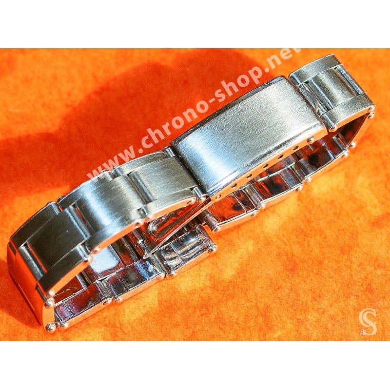 Accessoire Montres Bracelet type 7205 Générique Acier Vintage type Rolex Hommes maillons rivets 19mm