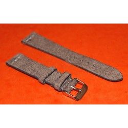 BRACELET CUIR SUEDE DAIM 20mm pour SUBMARINER GMT EXPLORER 5508, 6536, 6538, 1675, 16750, 1655, 5512,1680, 1665, 5513