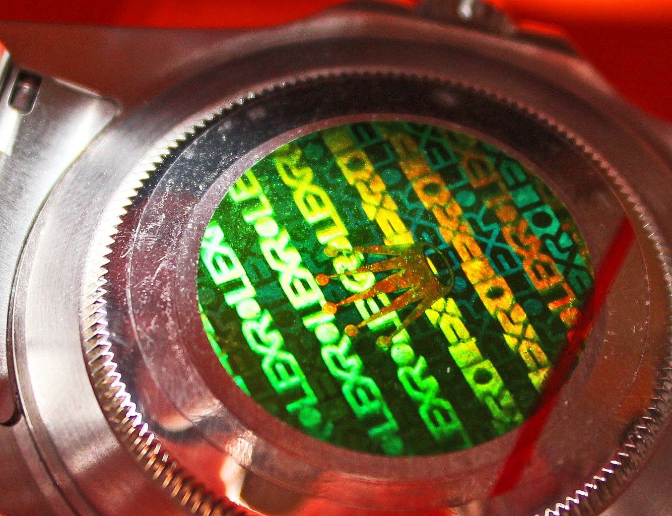 Rolex Hologramme Sticker vert 20mm Submariner, GMT, Explorer, Daytona 16610, 116520, 16710, 16700, 16760, 16570, 114270, 14060M