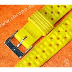 Vintage Yellow Watch 70's 16mm ALASKA Tropic SUB Dive Strap New Old Stock Watch Band nos