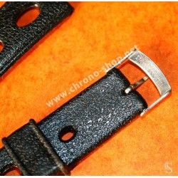 BRACELET RALLY VINTAGE CAOUTCHOUC TROPIC 19mm MONTRES RACING NOIR REF L419 SWISS MADE