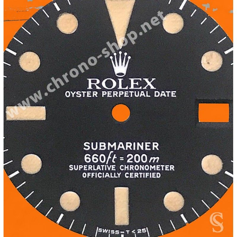 Rolex Vintage Accessoires montres Cadran Tritium T25 Mark I Submariner Date 1680 Cal 1570 MK 1 Lemrich