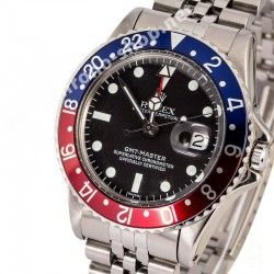 ROLEX AUTHENTIQUE GMT MASTER INSERT GRADUE 24H DE LUNETTE 1675, 16750 COULEUR PEPSI Neuf