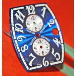 RARE GENUINE BLUE COLOR MASTER BANKER FRANCK MULLER CHRONO DIAL RECTANGLE