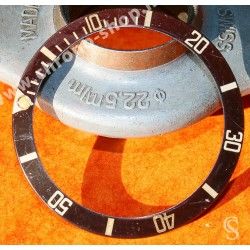 Rolex Submariner date watches 16800,168000,16610,16613,16618,16808 Pre Tropical burgundy Bezel Insert Inlay