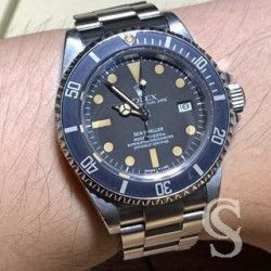 Rolex Sea-Dweller watches 16660, 16600 Faded blue bezel Luminova insert Inlay for sale
