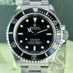 ROLEX RARE ACCESSOIRE MONTRES INSERT JET BLACK MONTRES 14060, 14060M SUBMARINER PERLE LUMINOVA