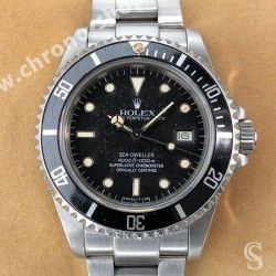 ROLEX RARE ACCESSOIRE MONTRES INSERT FADED NOIR ENCRE MONTRES 16660, 16600 SEA-DWELLER PERLE LUMINOVA