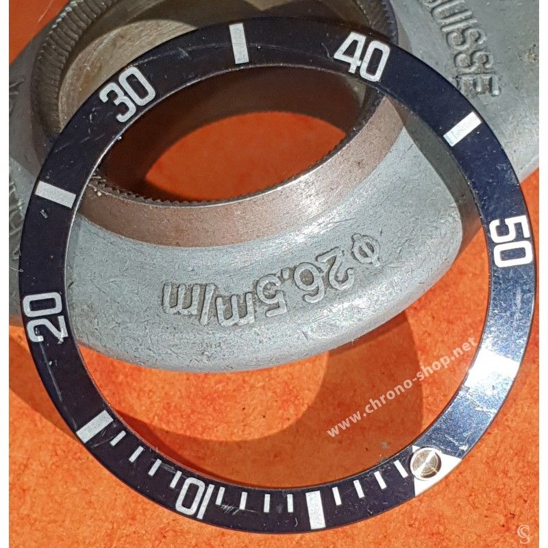 Rolex 80's Sea-dweller watch part 16600,16660 Bezel Graduated diver FAT FOUR Insert inlay