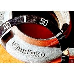 Rolex Sea-dweller watch part 16600,16660 Bezel Graduated diver Faded Black Luminova Fat four Insert inlay