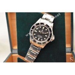 Rolex fat four Sea-dweller watch part 16600,16660 Bezel Graduated diver Black color Insert inlay