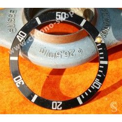 Rolex fat four Sea-dweller watch part 16600,16660 Bezel Graduated diver Black color Insert inlay