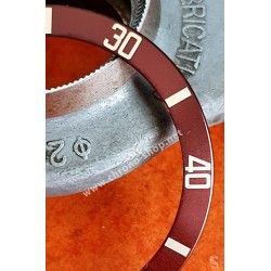 Rolex Sea-dweller watch part 16600, 16660 Bezel Tritium Graduated diver Faded Tropical Burgundy Insert inlay